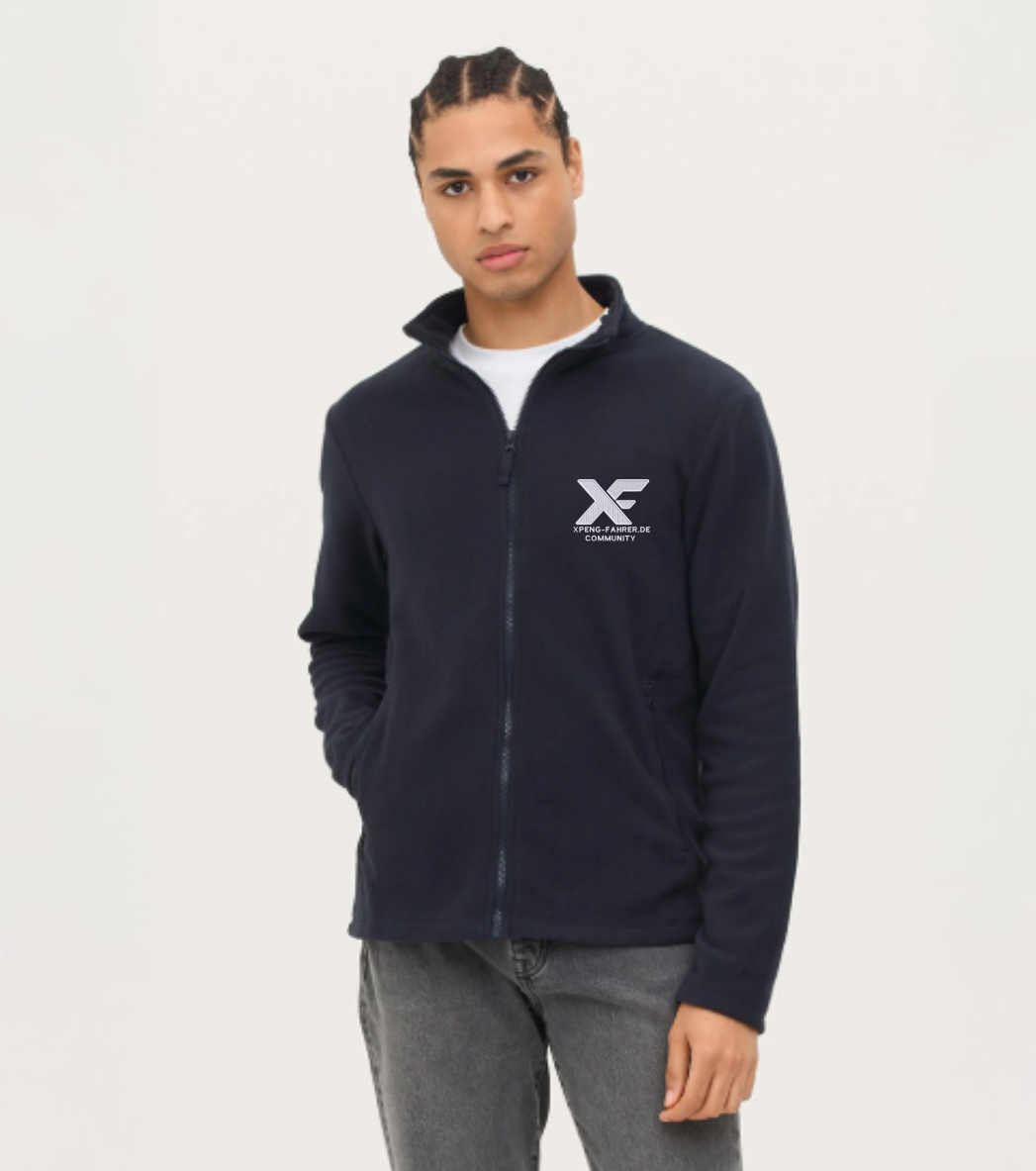 Herren Fleece Jacke mit Sticklogo