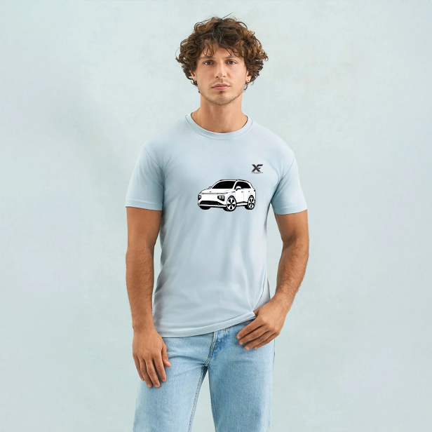 Herren T-Shirt Logo Xpeng-Fahrer G9